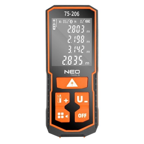 DALMIERZ BUDOWLANY LASEROWY POMIAROWY CYFROWY MIERNIK ZASIĘG 100 M IP54 NEO TOOLS 75-206
