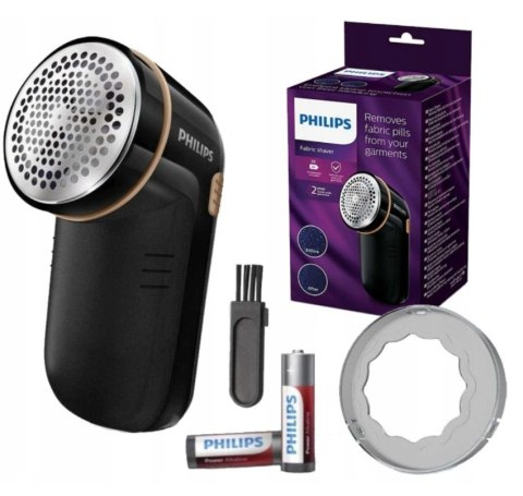 GOLARKA DO UBRAŃ TKANIN ZMECHACEŃ BATERYJNA REGULACJA WYMIENNY POJEMNIK PHILIPS GC026/80