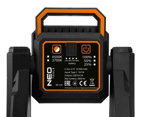 Reflektor teleskopowy 3000lm 99-124