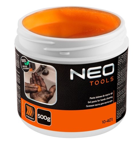 ŻELOWA, POMARAŃCZOWA, PASTA DO MYCIA RĄK, DO USUWANIA TRUDNYCH ZABRUDZEŃ - SŁOIK 500G NOWOŚĆ 10-401 NEO TOOLS ŻELOWA, POMARAŃCZOWA, PASTA DO MYCIA RĄK, DO USUWANIA TRUDNYCH ZABRUDZEŃ - SŁOIK 500G NOWOŚĆ 10-401 NEO TOOLS