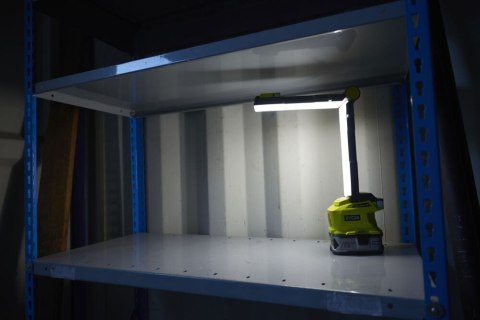 Lampa LED ONE + Akumulatorowa Składana Warsztatowa Oświetlenie Przenośne Korpus Solo Ryobi R18ALF-0 18V